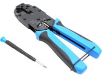 Инструмент HT-2008A+отвёртка (обжим коннекторов RJ-45, RJ-11/12+зачистка витой пары)