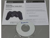 Геймпад Defender Game Racer Turbo (12кн,8поз.перекл.,2 мини-джойстика, USB, PC&PS) 64251 