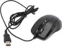 A4Tech Mini Optical Mouse X-710MK-Black  (RTL) USB 7btn+Roll, уменьшенная