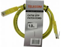 Patch Cord UTP кат.5e 1м, жёлтый