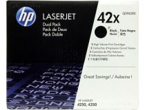 Картридж HP Q5942XD (№42X) Dual Pack BLACK для HP LJ 4250/4350 серии (повышенной ёмкости)