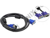 VCOM VVG6460-1.8м Кабель удлинительный монитор - SVGA card (15M -15F) 1.8м 2 фильтра