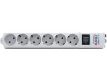 Сетевой фильтр ZIS Pilot-S  1.8м  (6 розеток) 006 