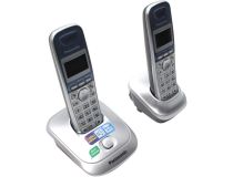 Panasonic KX-TG2512RUS Silver р/телефон (2 трубки с ЖК диспл., DECT)
