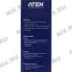 ATEN CS22U(-A) 2-port USB Cable KVM Switch (клавиатура USB+мышьUSB+VGA15pin, проводной ПДУ, кабели несъемные)