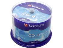 CD-R Verbatim  700Mb 52x sp. уп.50 шт на шпинделе 43351 