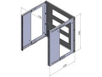 NT BRACKET 12 B Кронштейн настенный 19 , чёрный 12U