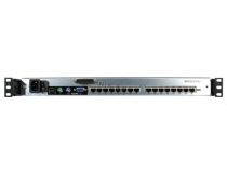 ATEN ALTUSEN KL1516AMRG 1U 16-port Dual Rail LCD KVMSwitch (кл-ра+мышьUSBилиPS/2+VGA 15pin, 17 LCD)