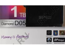 Silicon Power SP010TBPHDD05S3T Diamond D05 Black USB3.0 Portable 2.5  HDD 1Tb EXT (RTL)