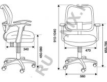 Бюрократ CH-797AXSN/26-28 Кресло (спинка чёрная сетка, сиденье чёрная ткань)