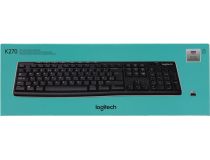 Клавиатура Logitech Wireless Keyboard K270 USB 104КЛ+8КЛ М/Мед, беспроводная 920-003757/003058/0 