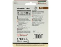 Transcend TS32GUSDHC10 microSDHC 32Gb Class10 + microSD-- SD Adapter