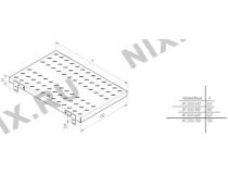 NT SSt2-580 G Полка 19 повышенной грузоподъемности, серая L=580 мм
