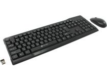 OKLICK Wireless Keyboard & Optical Mouse 230M (Кл-ра Ergo, М/Мед, USB,FM+Мышь 3кн, Roll, USB, FM) 412900 