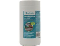 Defender CLN30322  Влажные чистящие салфетки в пластиковой тубе для экранов всех типов (100шт)