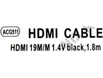 AOpen ACG511-1.8м Кабель HDMI to HDMI (19M -19M) 1.8м ver1.4