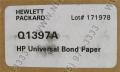 HP Q1397A InkJet Bond Paper рулонная бумага 36 A0+ (914мм x 45м)