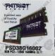 Patriot PSD38G16002 DDR3 DIMM 8Gb PC3-12800 CL11