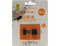Qumo Nanodrive QM16GUD-NANO-B USB2.0 Flash Drive 16Gb (RTL)