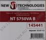 NT S750VA B Полка 19 , чёрный L=750-1080 мм, перфорированная