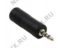 Hama 43375 Переходник Jack3.5-M -- Jack6.3-F