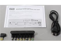 STM BLU 90 блок питания (18.5-19.5V, 90W,USB)+8 сменных разъёмов питания