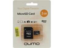 Qumo QM2GMICSD microSD 2Gb + microSD-- SD Adapter