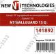 NT WALLGUARD 13 G Шкаф 19 настенный антивандальный, серый, 13U, 560x430