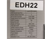 Espada EDH22 HDMI Splitter (1in - 2out, ver1.4)+б.п.