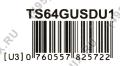 Transcend TS64GUSDU1 microSDXC 64Gb UHS-I Class10 + microSD-- SD Adapter