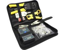 Набор инструментов 5bites TK032 (обжимные клещи, зачистка UTP/STP, заделка Krone, LAN-тестер, 20xRJ11, 20xRJ45)