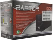 UPS 600VA PowerCom Raptor RPT-600AP Black  +USB+защита телефонной линии/RJ45