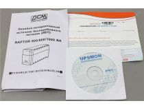UPS 600VA PowerCom Raptor RPT-600AP Black  +USB+защита телефонной линии/RJ45