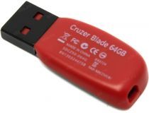 SanDisk Cruzer Blade SDCZ50-064G-B35 USB2.0 Flash Drive 64Gb (RTL)