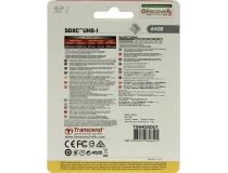 Transcend TS64GSDU1 SDXC Memory Card 64Gb UHS-I Class10