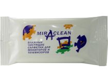 Miraclean MV24112 Влажные чистящие салфетки для мониторов и телевизоров (в мягкой упаковке, 15шт)