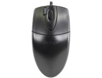 A4Tech V-Track Optical Mouse  OP-620D-1000dpi-Black (RTL) USB 4but+Roll