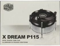 Cooler Master RR-X115-40PK-R1 X Dream P115 (4пин, 1155, 19-36дБ, 4100 об/мин, Al)