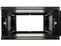 NT WALLBOX LIGHT 6-66 B Шкаф 19 настенный, чёрный 6U 600*650, дверь стекло-металл