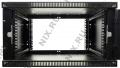 NT WALLBOX LIGHT 6-66 B Шкаф 19 настенный, чёрный 6U 600*650, дверь стекло-металл