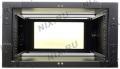 NT WALLBOX LIGHT 6-66 B Шкаф 19 настенный, чёрный 6U 600*650, дверь стекло-металл