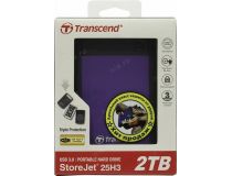TRANSCEND StoreJet 25H3 TS2TSJ25H3P USB3.0 Portable 2.5  HDD 2Tb EXT (RTL)