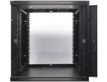 NT WALLBOX LIGHT 12-66 B Шкаф 19 настенный, чёрный 12U 600*650, дверь стекло-металл