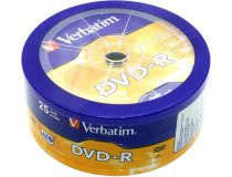 DVD-R Disc Verbatim  4.7Gb 16x  уп. 25 шт  43730 