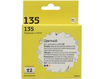 Картридж T2 ic-h8766 (№135) Color для HP DJ 460/5743/5943/6543/6623/6843/6943/69/83,OJ 100/6213/6313/7213/7313