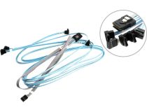 SuperMicro CBL-0388L Кабель SFF-8087 - 4SATA 0.75-0.9м Г-образный коннектор