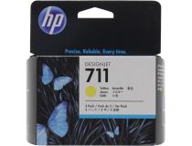 Картридж HP CZ136A 3-Pack (3x№711) Yellow для HP DesignJet T120/520