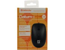 Defender Optical Mouse Datum MM-010 Black (RTL) USB 3btn+Roll  52010 