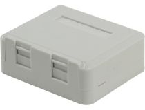 5bites LY-SB04-A Розетка внешняя двойная RJ-45кат.6 со шторками
