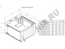 NT WALLBOX PRO 6-66 B Шкаф 19 настенный, двухсекционный, чёрный, 6U 600*660, дверь стекло-металл